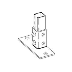 B-Line B280FL Post Base 8 in x 3 in x 3-1/2 in - B280FL