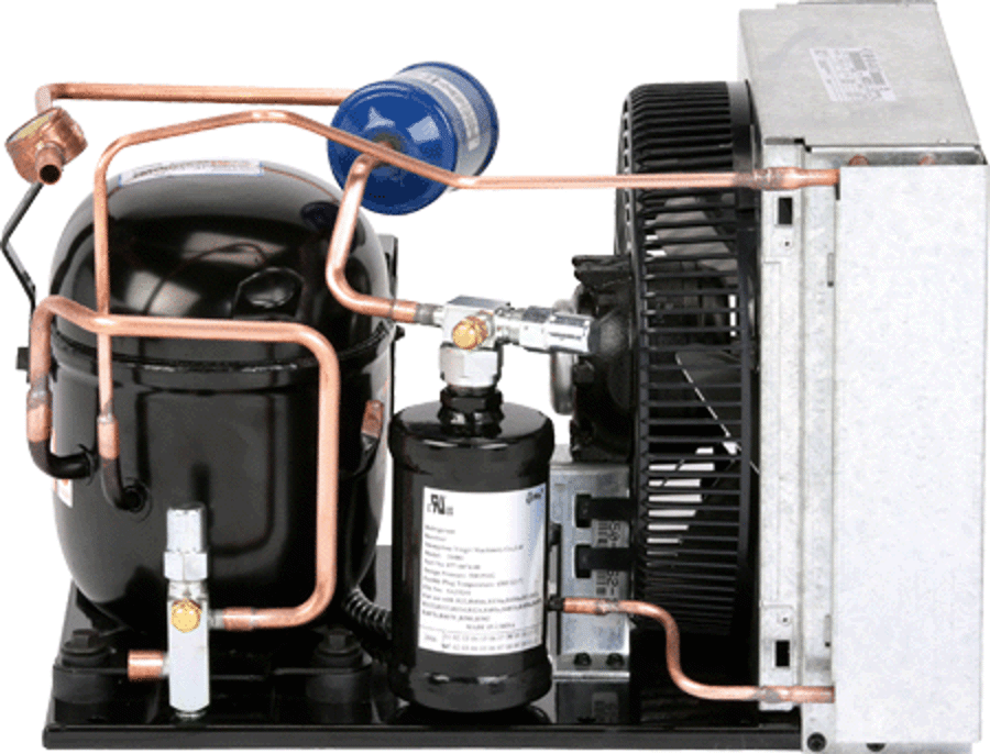 Emerson M6GP-H064-CAA-177 Condensing Unit 2/3 hp 115/1 Hermetic 3/8 Sweat x 1/2 Sweat Air-Cooled R404A/R407C/R448A/R449A