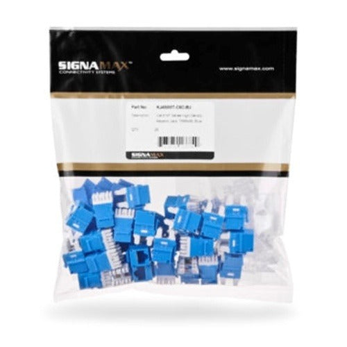 SIGNAMAX Signamax KJ458MT25-C6AC-BU Cat 6A Keystone Jack