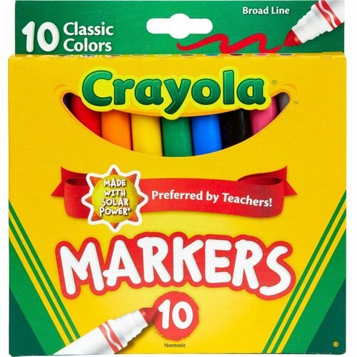 CRAYOLA Crayola CYO587722 Broad Line Markers Set of 10