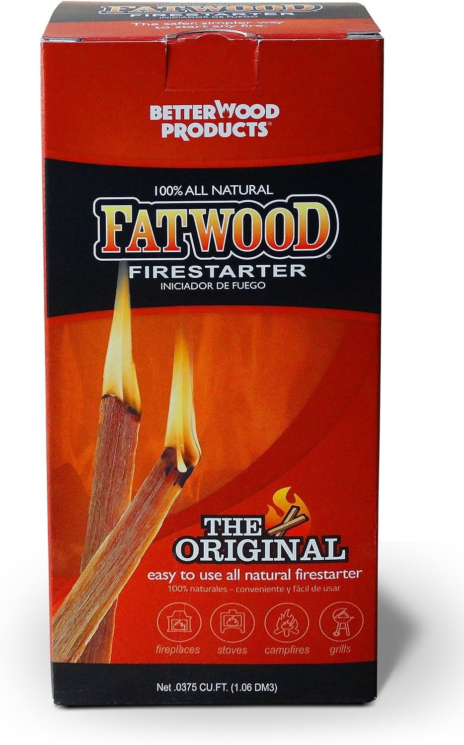 BETTER WOOD PRODUCTS Better Wood Products 9983 Fatwood Firestarter Box 1.5 Pounds Pack