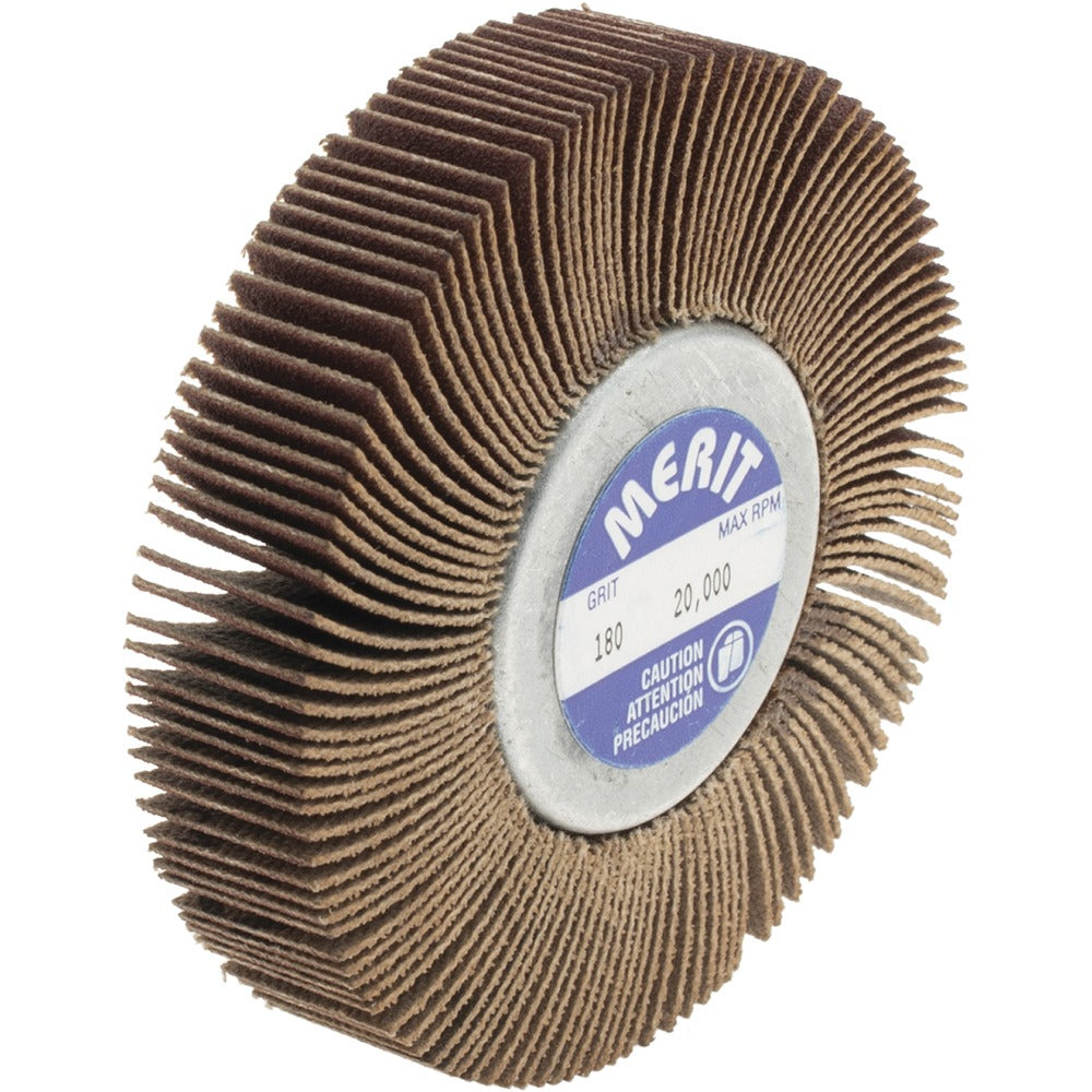 MERIT Merit Abrasives 08834134018 Mounted Flap Wheel 180 Grit