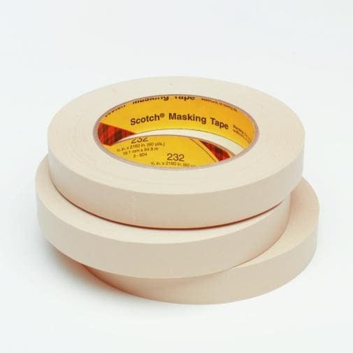 3M 3M 232 Scotch BX-T933232 Masking Tape 60 yd x 1/2 in (Case of 72) 405-021200-02852