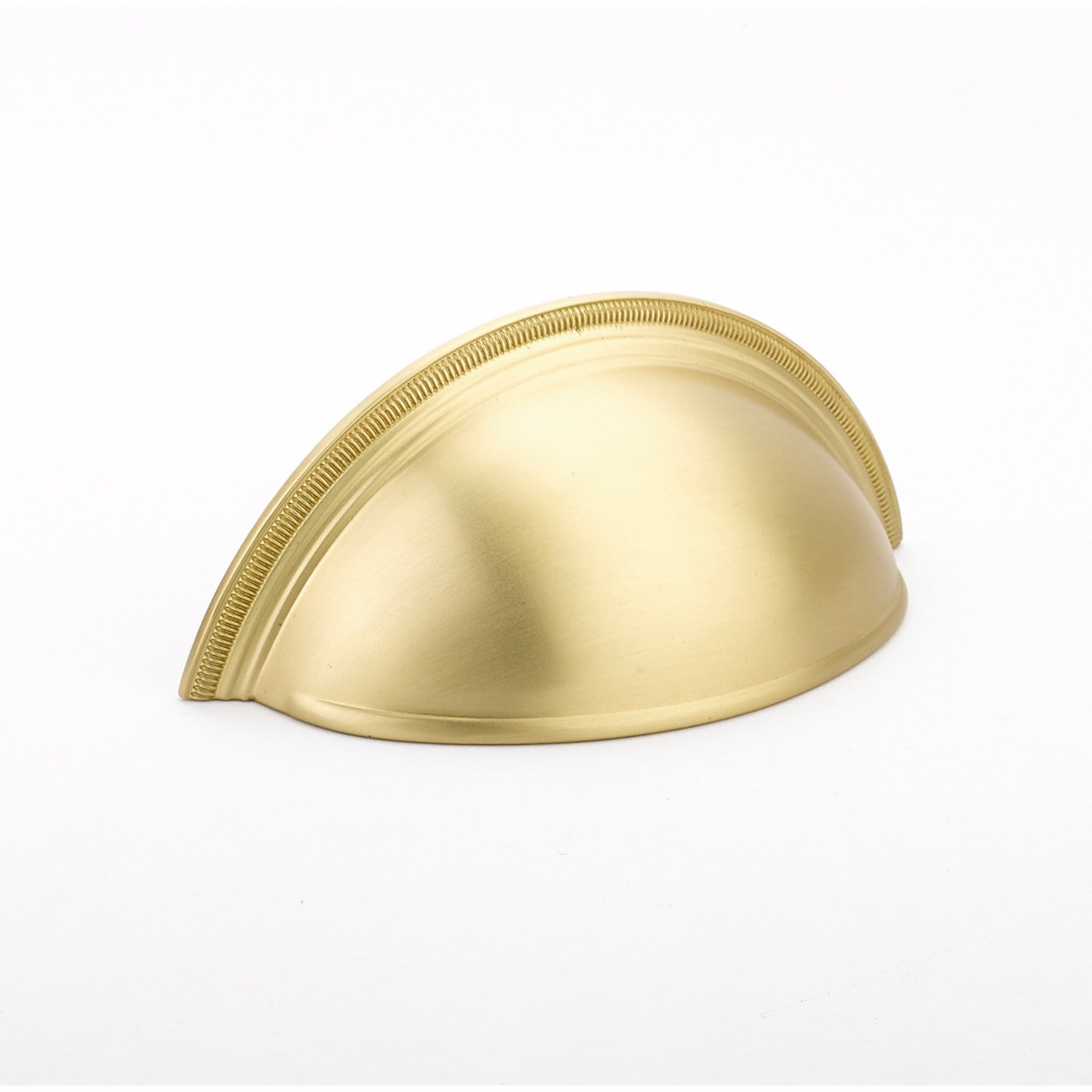 SCHAUB Schaub 575-SB Cup Pull 3 in Center Knurled Satin Brass