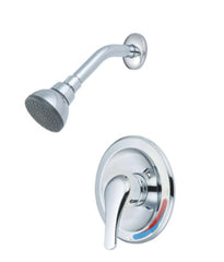 Pioneer T-2302 Traditional Single Handle Shower Trim Set W/handheld, Metal, Polished Chrome