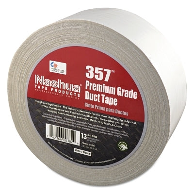 Nashua 1086150 Premium Duct Tapes White 2 in x 60 yd x 13 mil