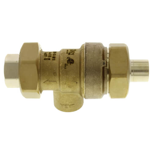 Caleffi 573493A AutoFill 1/2 Inch Brass Sweat x NPT Backflow Preventer