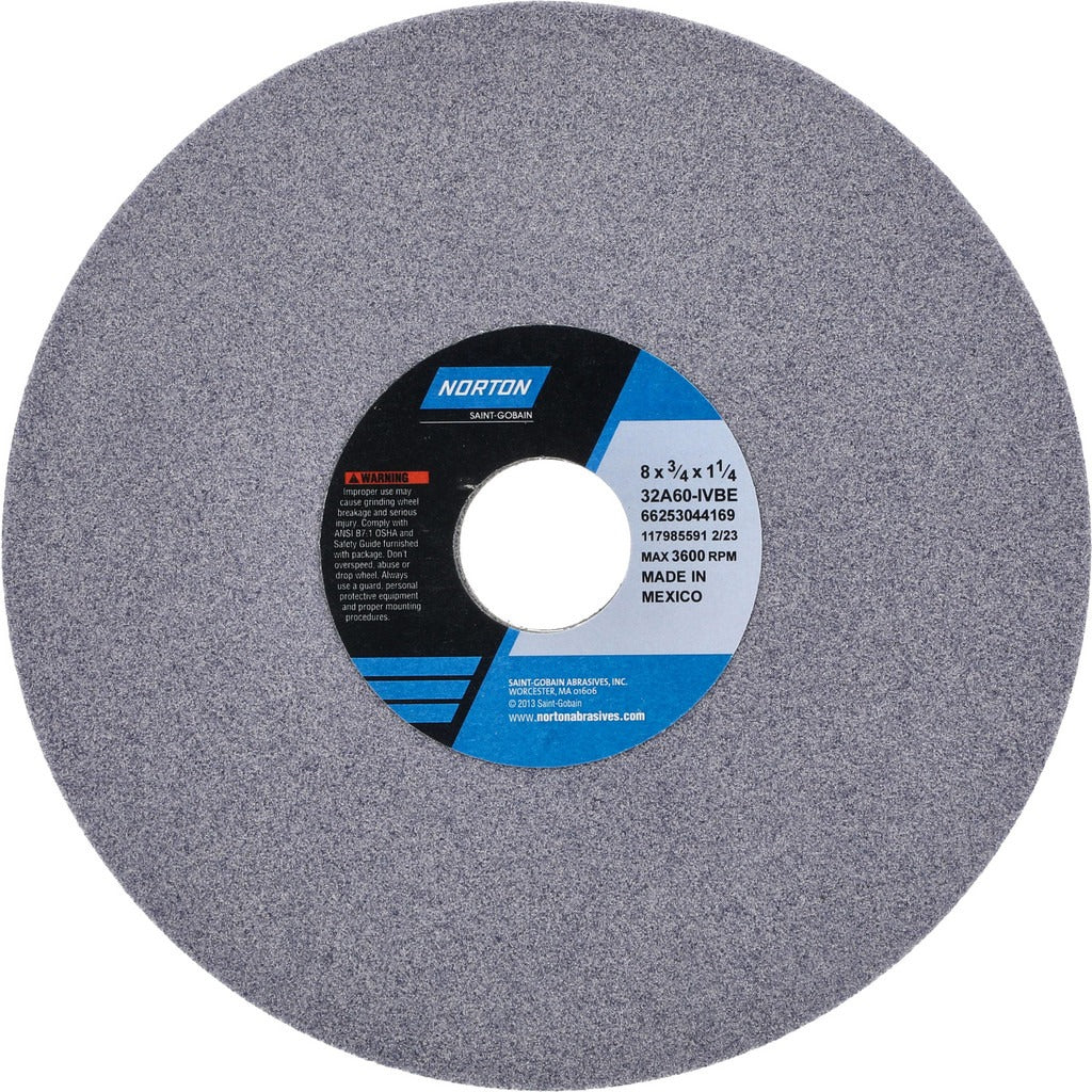 NORTON Norton 66253044169 Surface Grinding Wheel 8in 60 Grit