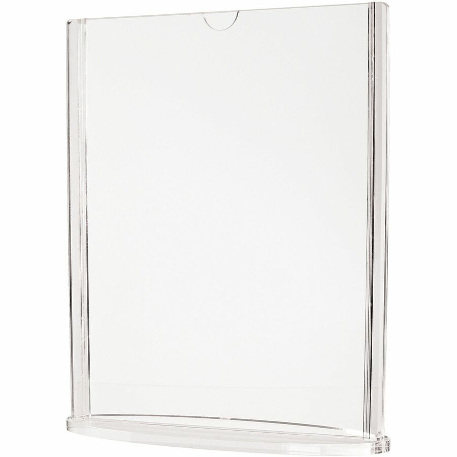 DEFLECTO Deflecto DEF4431 Double-Sided Sign Holder w/Base 5 x 7 in.