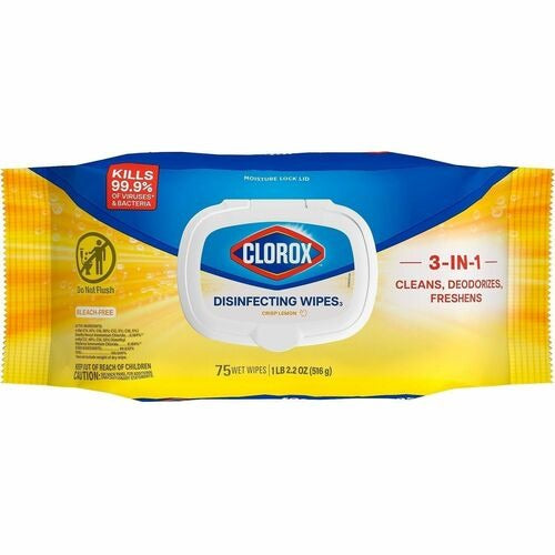 CLOROX Clorox Company CLO31404 Disinfecting Wipes Flex Pack