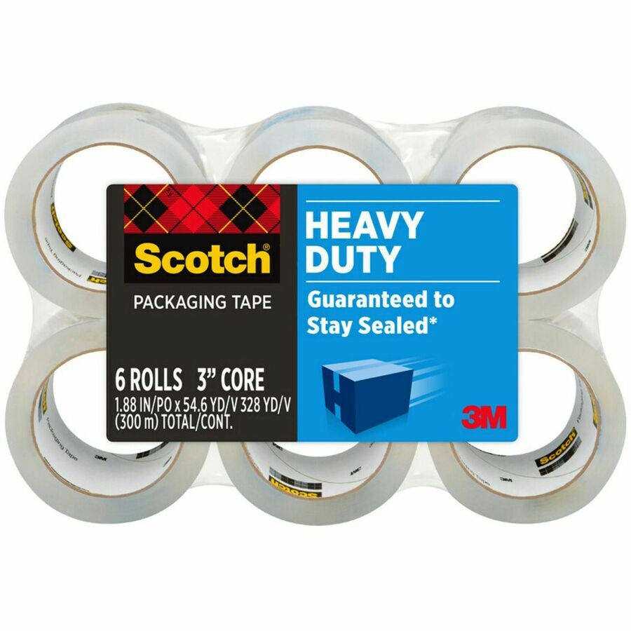3M 3M MMM38506 Heavy-Duty Shipping/Packaging Tape (6 Pack)