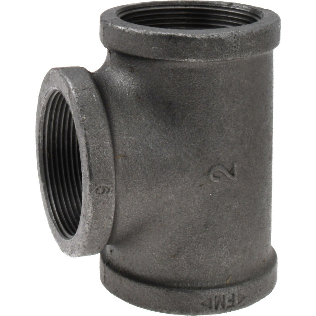 VALUE COLLECTION Value Collection B-TEE20 Black Malleable Iron Tee 2 in