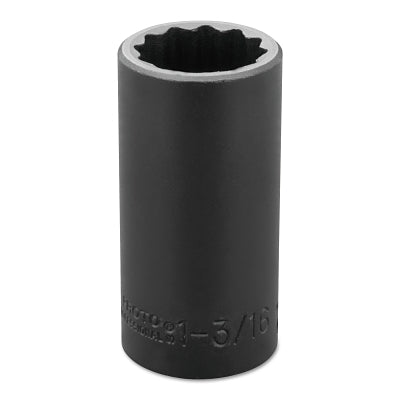 Proto J7338 Impact Socket 1/2 In Drive 1-3/16 In 12 Point