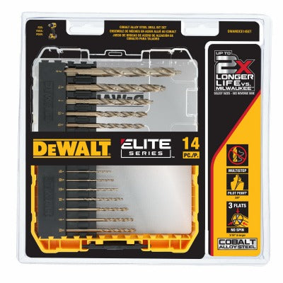 DEWALT Dewalt Accessories DWAMDCE14SET Cobalt Drill Bit Set 14-piece