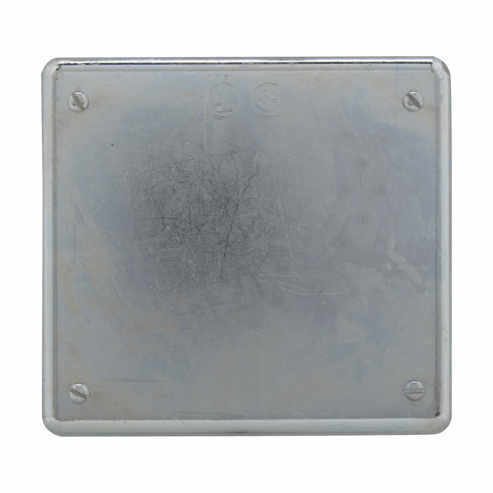 Crouse-Hinds S1002G 2-Gang Blank Device Box Cover Feraloy Iron Alloy Surface or Flush Mount