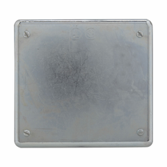 Crouse-Hinds S1002G 2-Gang Blank Device Box Cover Feraloy Iron Alloy Surface or Flush Mount