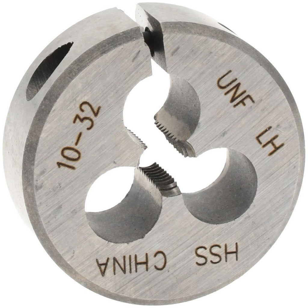 VALUE COLLECTION Value Collection 314-4132 Round Die 10-32 1 in Od Hss Left Hand
