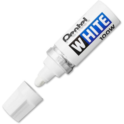 PENTEL Pentel PEN100W Broad Felt Tip Marker Opaque White Ink