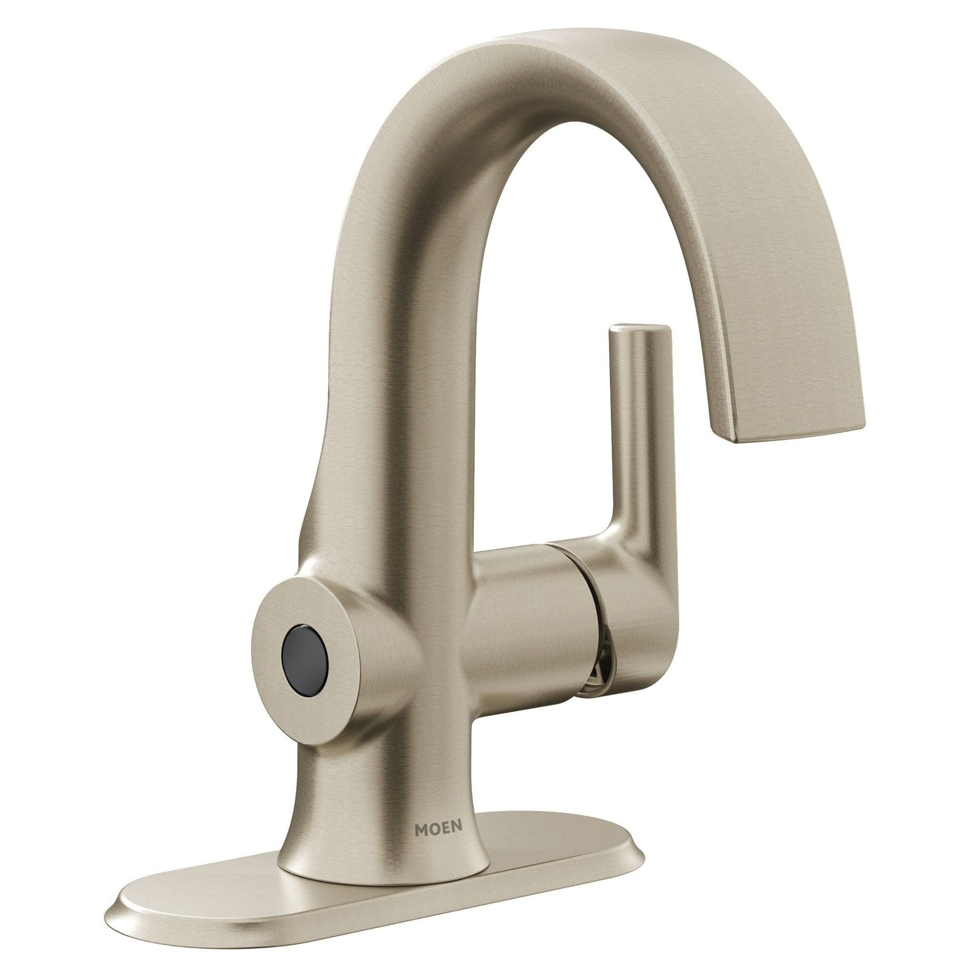 MOEN Moen S6910EWBN Doux MotionSense Wave touchless single-handle bathroom sink faucet high-arc