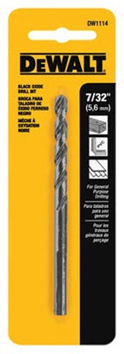 DEWALT Dewalt Accessories DW1114 Black Oxide Drill Bit 7/32 in 2pk