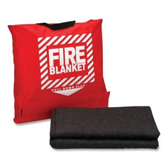 First Aid Only 21-650 Wool Fire Blanket In Hanging Pouch 62 in x 80 in