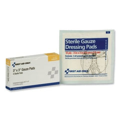 First Aid Only 3-001 Sterile Gauze Pad 3 in x 3 in 4/Box