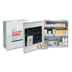 First Aid Only 6155 3-Shelf Industrial First Aid Station Steel Case Wall Mount