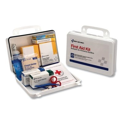 First Aid Only 6430 25 Person ANSI Plus First Aid Kit Weatherproof Plastic Case Wall Mount