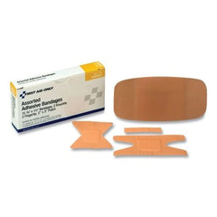 First Aid Only 90135 Plastic Adhesive Strip 3/8 in x 1-1/4 in and 2 in x 4 in 20/Box