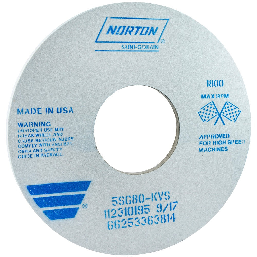 NORTON Norton 66253363814 Surface Grinding Wheel 80 Grit 14 in