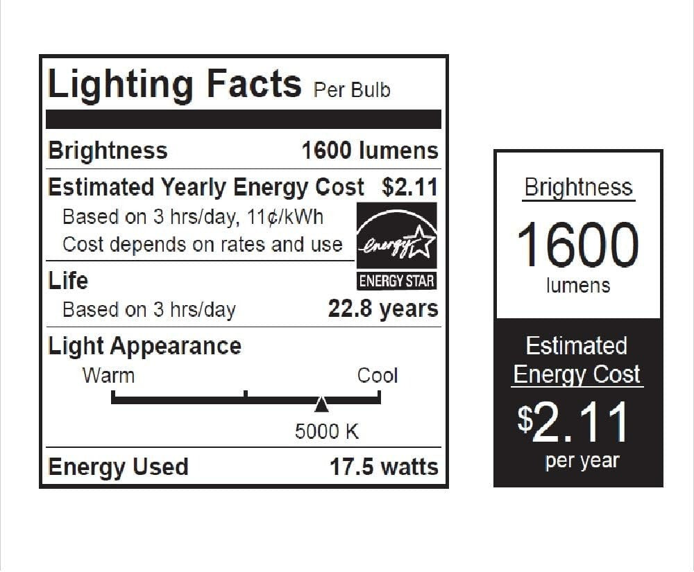 FEIT ELECTRIC Feit Electric OM100DM/930CA/2 A19 100W equivalent LED bulb 17.5W (2 pack) OM100DM/930CA/2