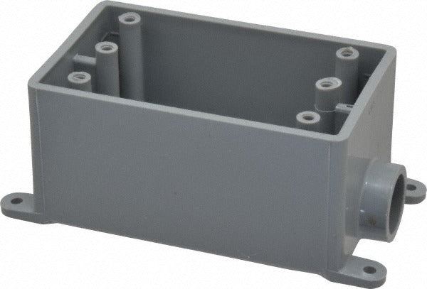 THOMAS & BETTS Thomas Betts E980DFN Junction Box 1 Gang Pvc