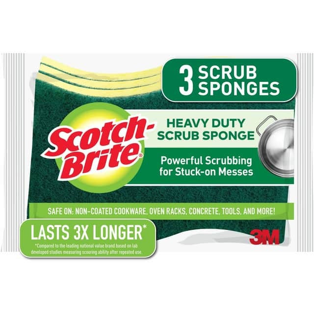 3M 3M MMMHD3CT Heavy-Duty Scrub Sponge 24-Pack (HD3CT)