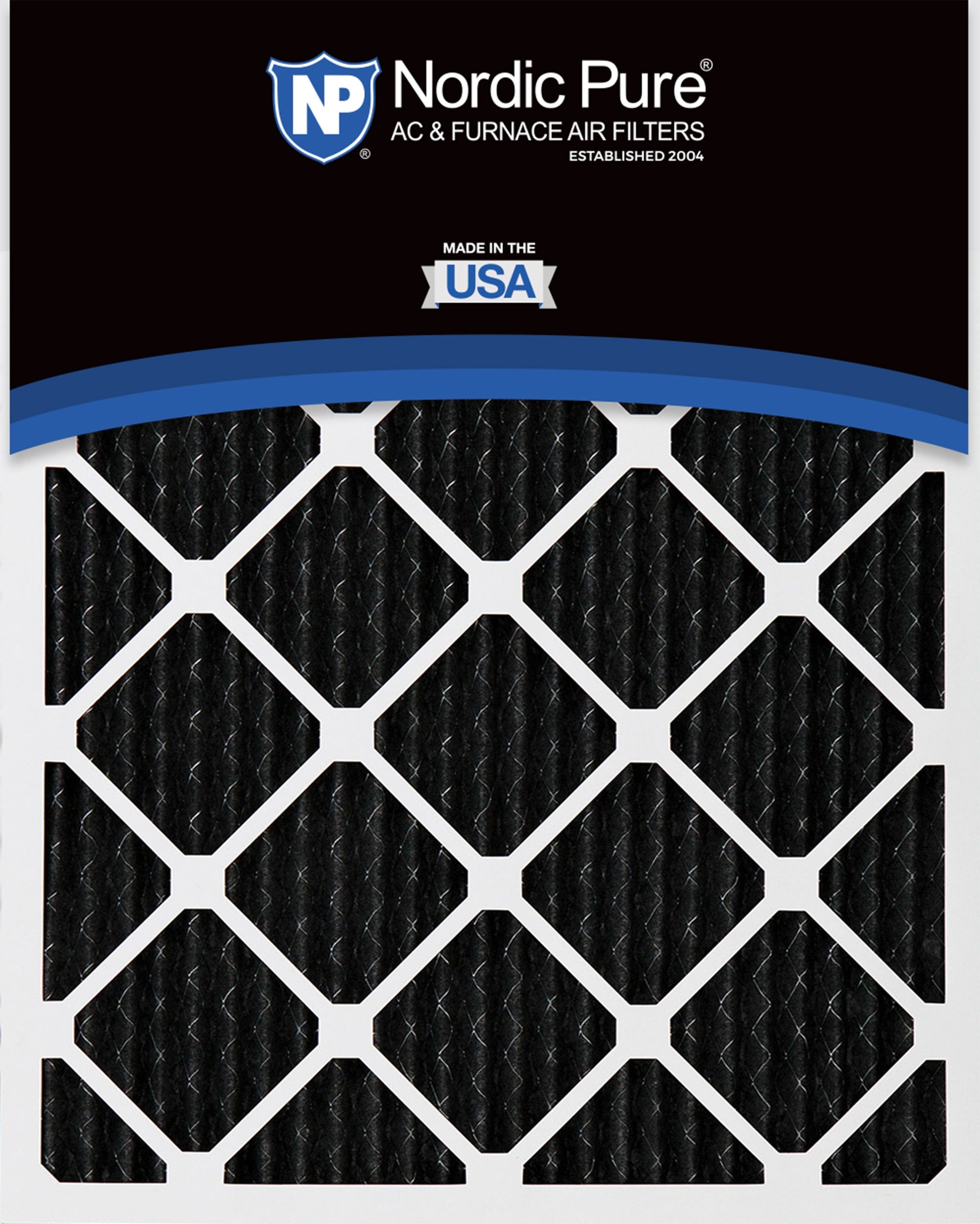 NORDIC PURE Nordic Pure 10x30x1PCP-2 Carbon Pleated Air Filter 2 Pack