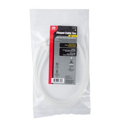 GARDNER BENDER Ecm Industries Llc 49-436P Plenum Cable Tie 36 in 4 Pack