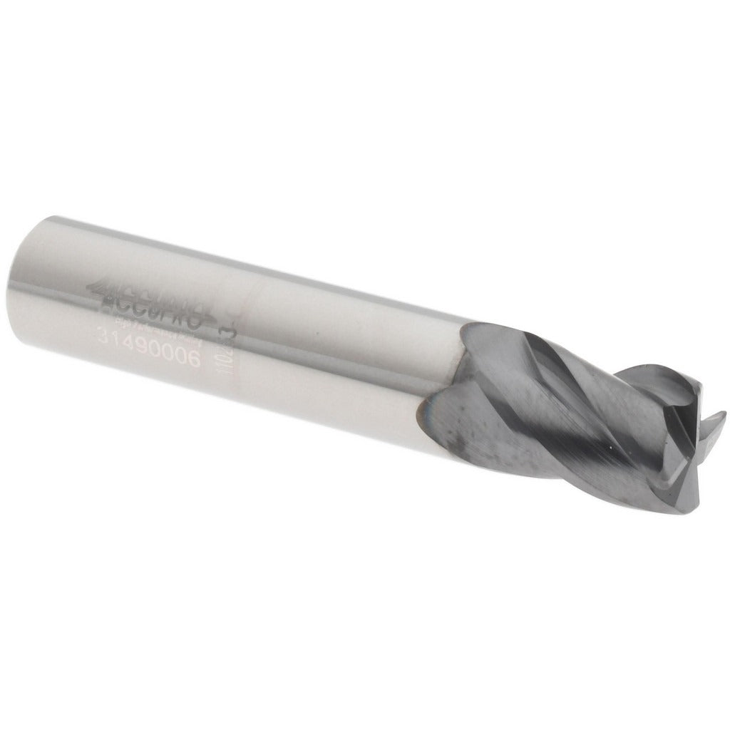 ACCUPRO Accupro 310210 Corner Radius End Mill 3/8 in 4 Flute