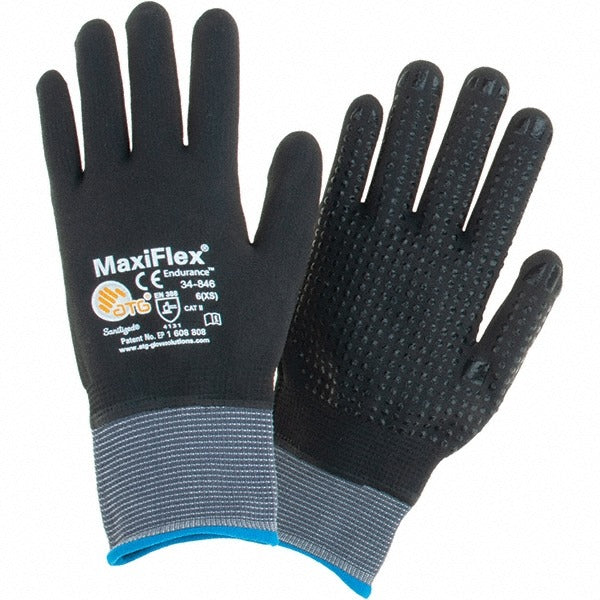 ATG Atg 34-846/XS Work Gloves X-small Nitrile Nylon Gray