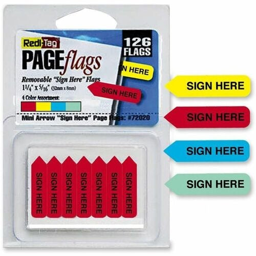 REDI-TAG Redi-tag RTG72020 Removable Mini Arrow Flags 126 Pack