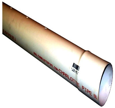 CHARLOTTE PIPE Charlotte Pipe PVC30030P0800 3 in X 10 Ft Perf Sewer Drain Pipe