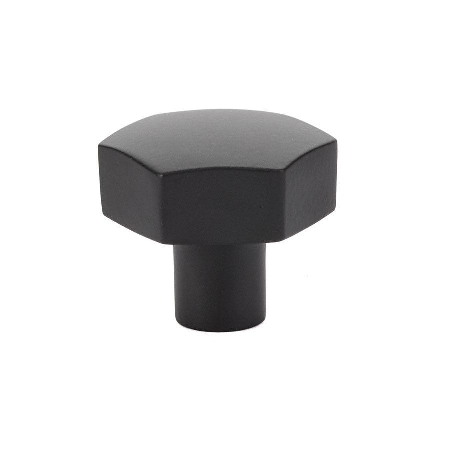 EMTEK Emtek 86458US19 Mod Hex Cabinet Knob Flat Black