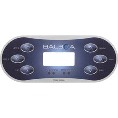 Balboa Water Group 12198 Overlay HQ-BWG TP600 P1 P2 Flip Lt Temp LCD Blu/Wht