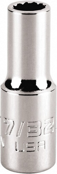 PROTO Proto J4707N 7/32 Inch 12-point Hand Socket 1/4 Drive