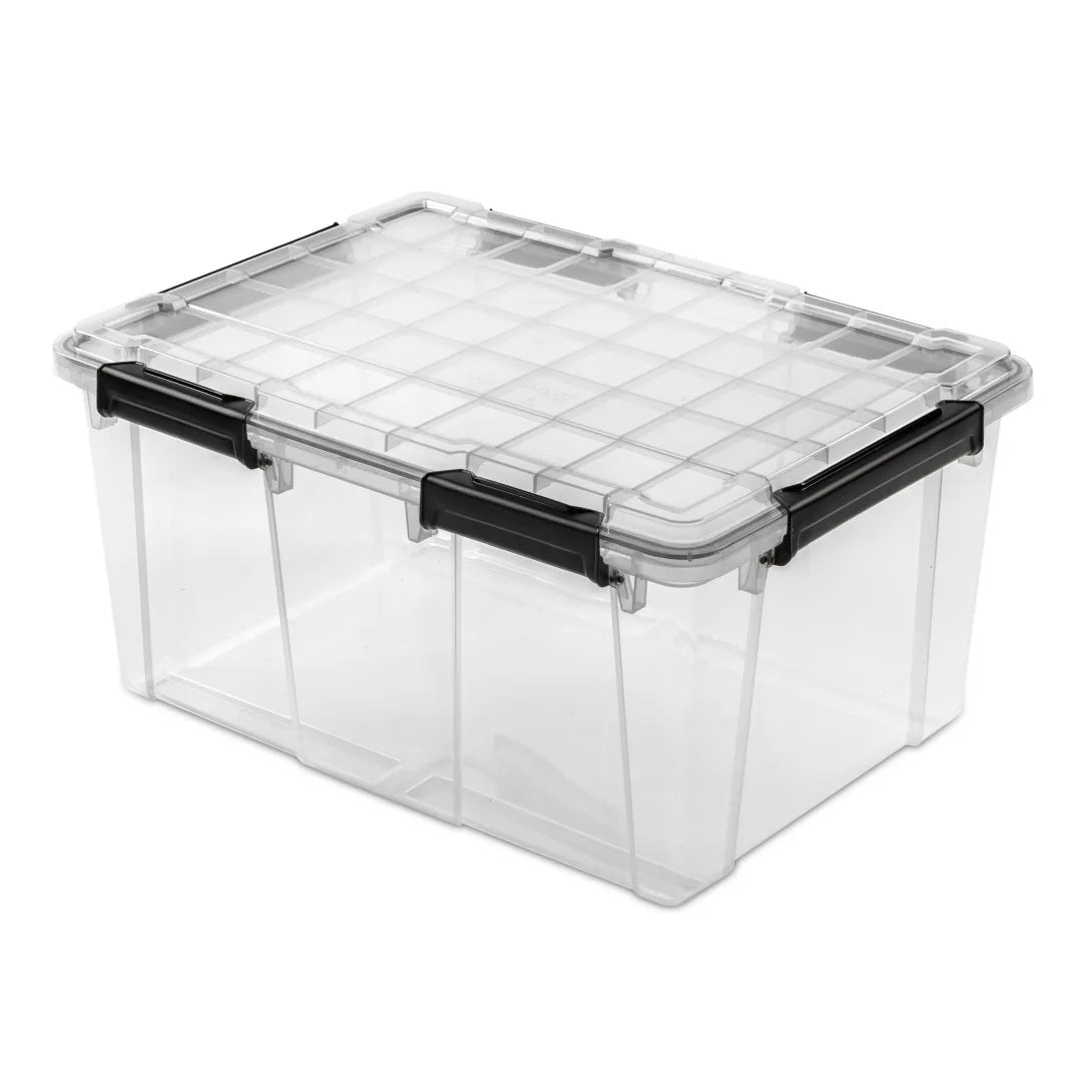 STERILITE Sterilite 39389004 80 Quart gasket box with lid (4/Carton)