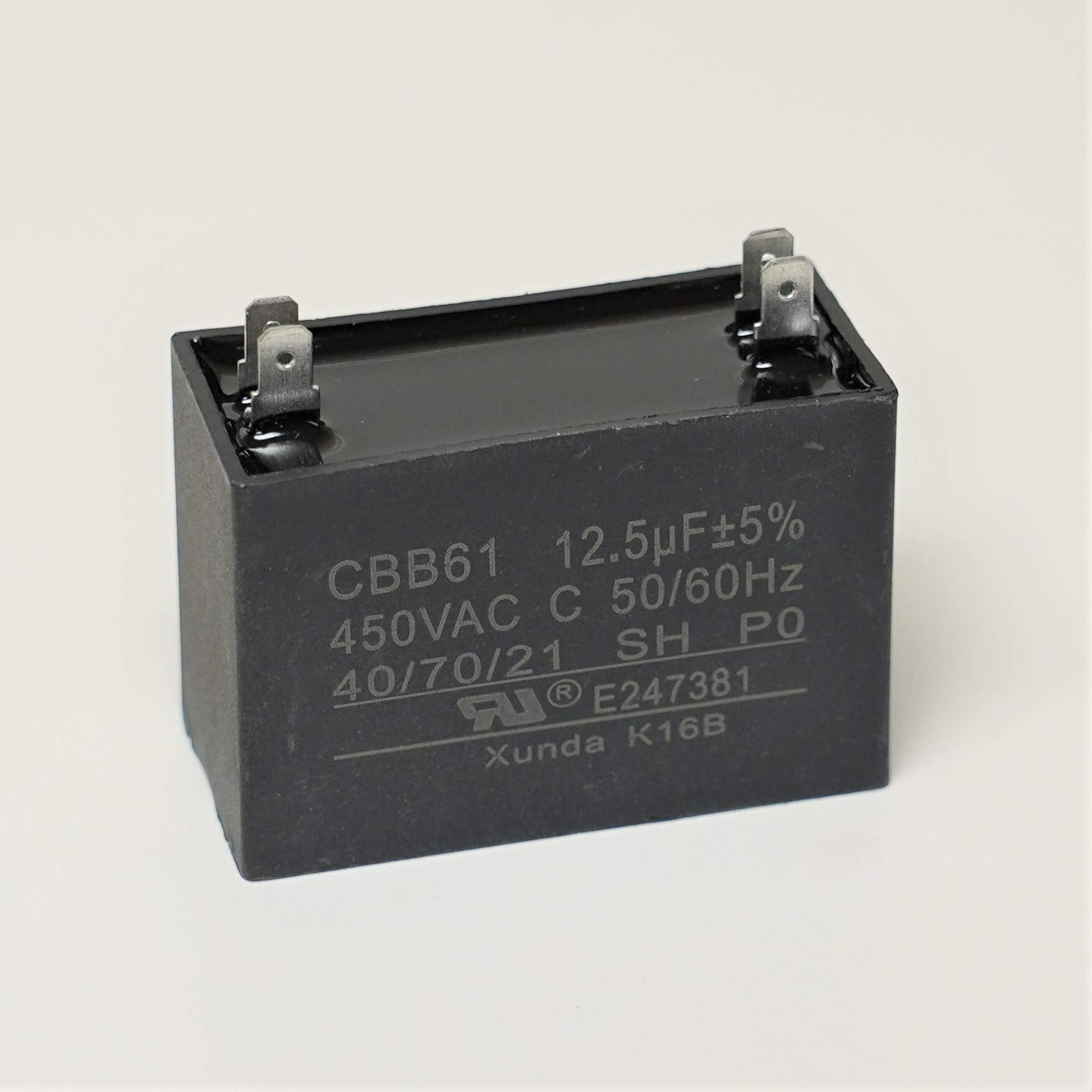 SUPCO Supco RC12.5X450 Mini-Split Run Capacitor 12.5 MFD 450VAC (4-Terminal) RC12.5X450