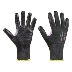 Honeywell 28-0910B/9L CoreShield A8/F Coated Cut Resistant Gloves 9/Large HPPE/Kevlar/Alloy Smooth Nitrile 10 ga Black