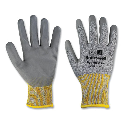 Honeywell WE22-7113G-8/M WorkEasy Gloves PU Palm Coating Medium Gray/Yellow