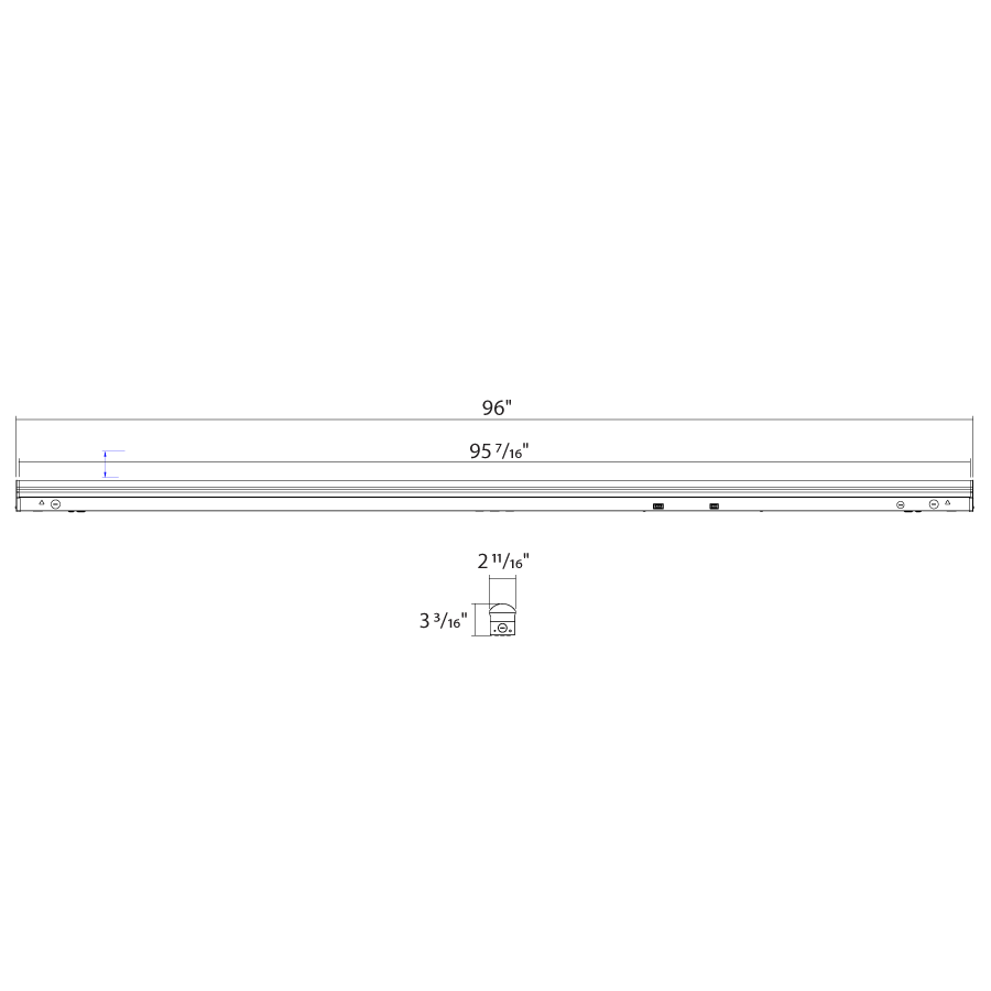 RAB Rab SR8H Field-Adjustable LED Strip 85W (8 ft) SR8H