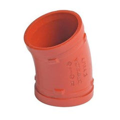 Victaulic A120012PD0 Elbow 12-C 22-1/2 Degree 12 Inch Ductile Iron T37H-77 Grooved Coated AWWA