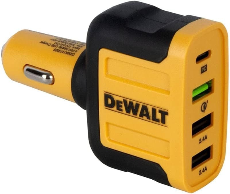 DEWALT Dewalt 141 9009 DW2 4-Port mobile USB PD car charger 60W (4-Port) 141 9009 DW2