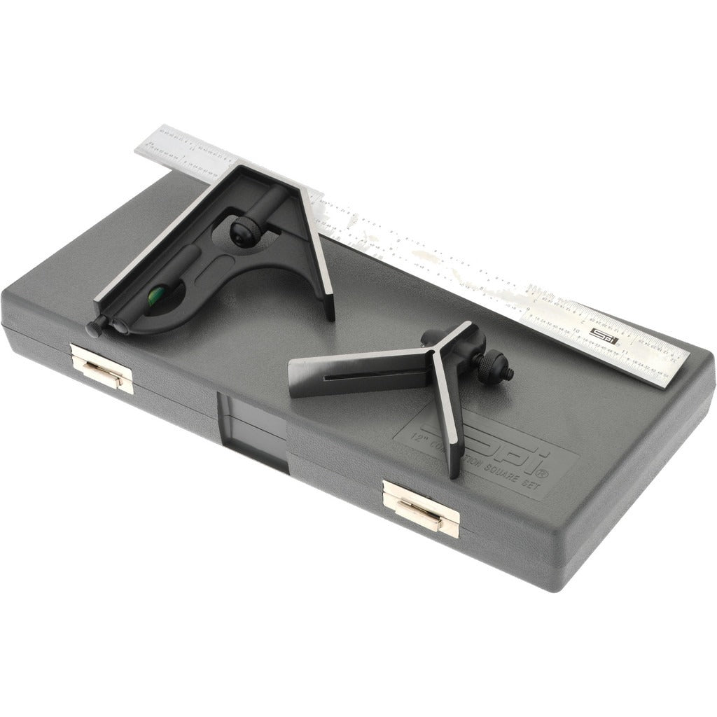 SPIROTHERM Spi 13-265-4 Combination Square Set 12 Inch 3 Piece